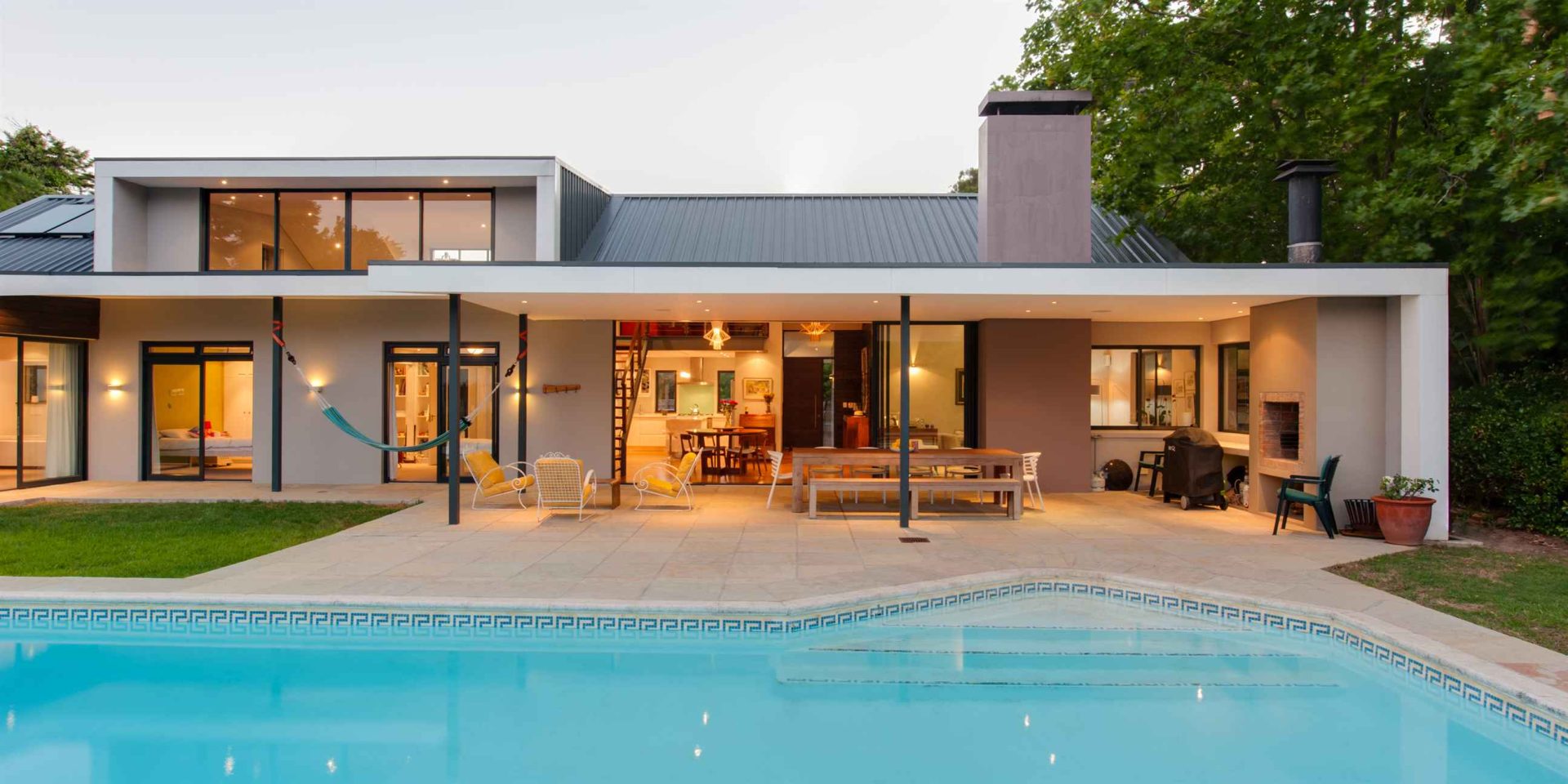 Modern contemporary house in cape town, front view